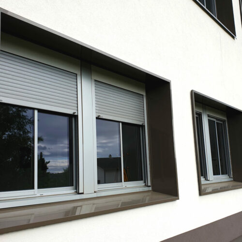 Fabrication de Précadres soudé sur mesure-habillage de baie-menuiserie-ITE- Lyon- SAS PORTE-College emile Malfoy Grigny