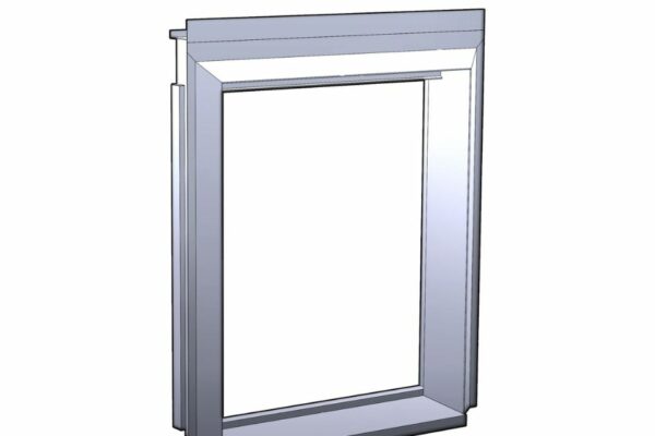 Le précadre soudé sur mesure-menuiserie- enveloppe du bâtiment- ITE- Lyon- SAS PORTE