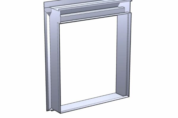 Le précadre soudé sur mesure-menuiserie- enveloppe du bâtiment- ITE- Lyon- SAS PORTE