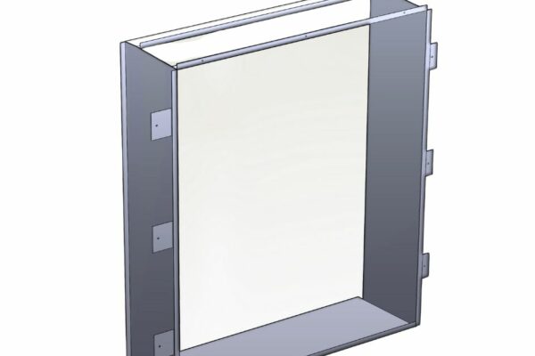 Le précadre soudé sur mesure-menuiserie- enveloppe du bâtiment- ITE- Lyon- SAS PORTE