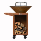 Brasero Fire- Brasero-Plancha-Barbecue-Acier Corten-Made in France-SAS PORTE- Lyon