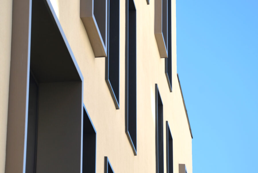 conception de précadres soudés sur mesure-habillage de baie-menuiserie-residence courteline-Villeurbanne-Les ateliers 4+ Architectes