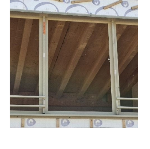 precadre et garde-corps acces pompier