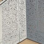 la SAS PORTE fabrique des Toles perforées type cosmos pour garde-corps-Décoration intérieure ou extèrieure- visible sur le chantier green Archipel en Isère
